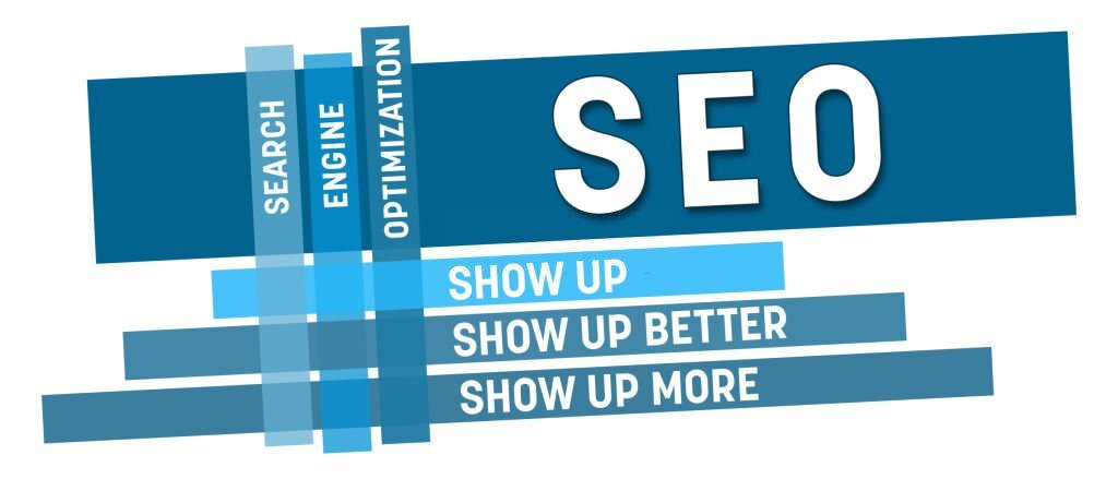 SEO - Search Engine Optimization concept image with text and related word cloud.